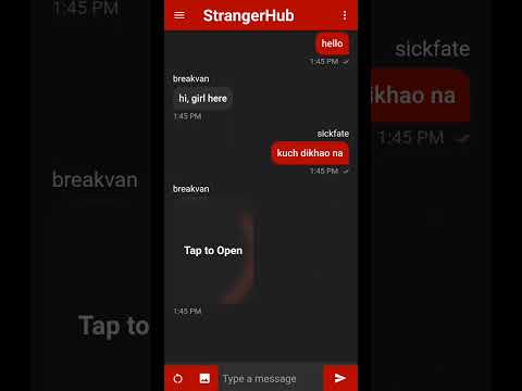 Chat with stranger girls and boys with this app #strangerhub
