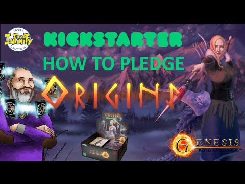 KICKSTARTER ORIGIN - GENESIS Battle of Champions: How to Pledge and add-ons. Tutorial