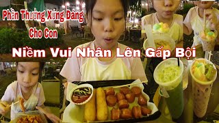 Đi Cafe Mà Ăn Và Uống Toàn Những Món Con Thích Phần Thưởng Xứng Đáng Cho Con#food #coffee #cooking