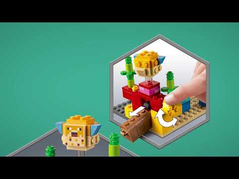 Конструктор LEGO Minecraft «Коралловый риф» 21164 / 92 детали