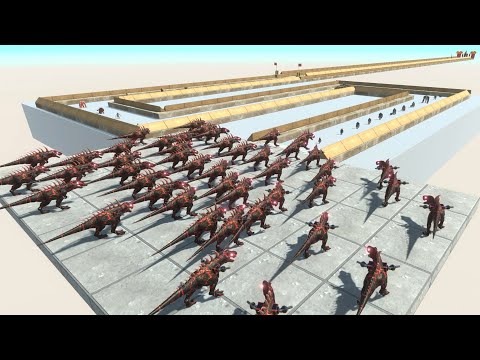 NEW UPDATE LAVA T-REX WITH FLAMETHROWER ► Animal Revolt Battle Simulator