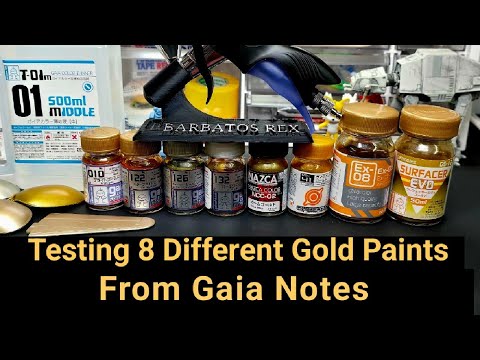 Testing 8 Different Gold Paints From Gaia Notes