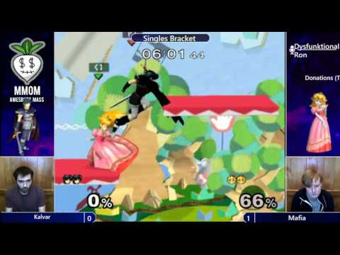 Kalvar (Marth, Ness) vs Mafia (Peach, Captain Falcon) - MMOM74