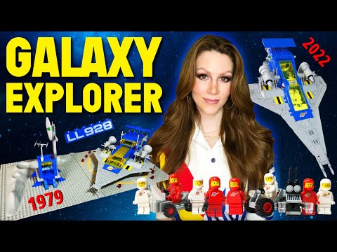 LEGO® Galaxy Explorer 497 (1979) vs 10497 (2022) Classic Space Speed Build and Review