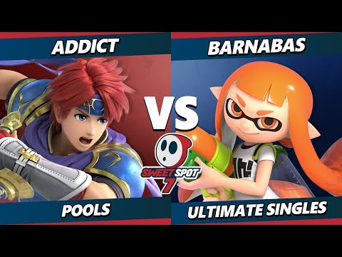 Sweet Spot 7 - Addict (Roy) Vs. Barnabas (Inkling) SSBU Ultimate Tournament