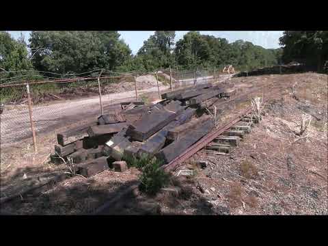 Abandoned rail siding cleared, Coalman siding restored - Sagamore, MA - 9/21/2023