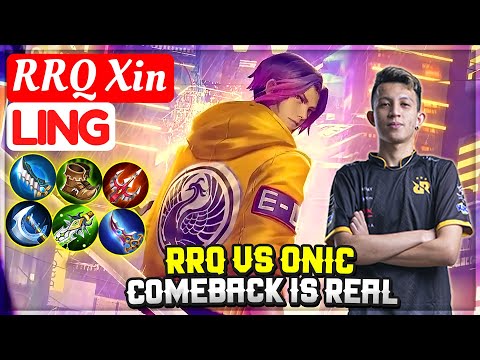 RRQ VS ONIC, COMEBACK IS REAL [ RRQ Xin Ling ] XINNN - Mobile Legends