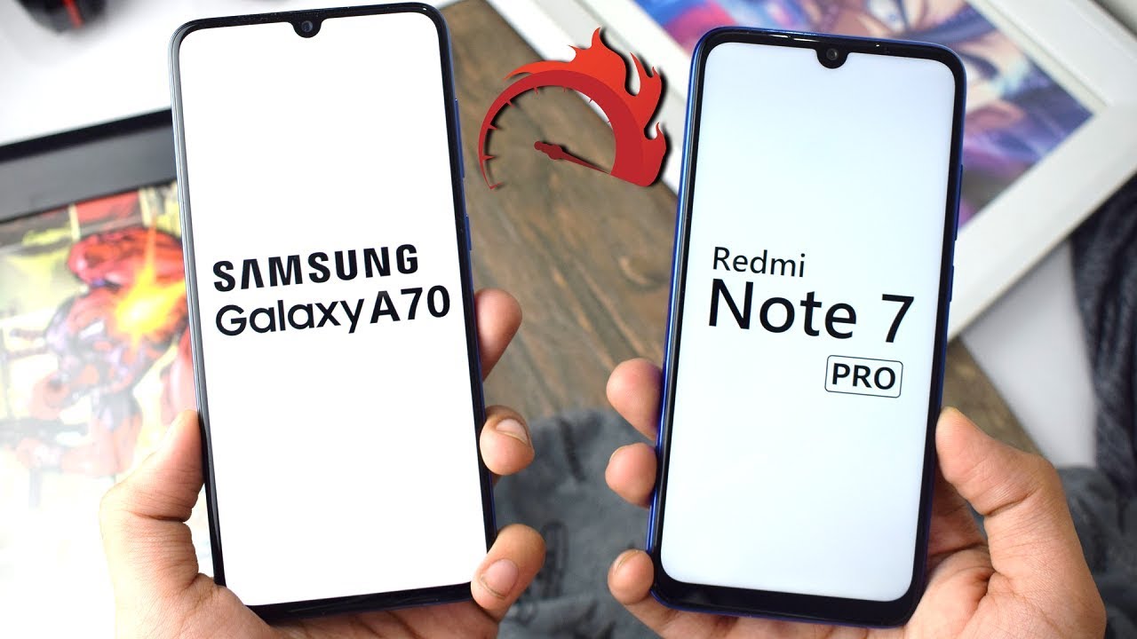 Samsung Galaxy A70 vs Redmi Note 7 Pro: Speed Test!!!