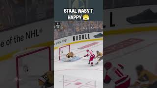Staal Was NOT Happy After That Save ????