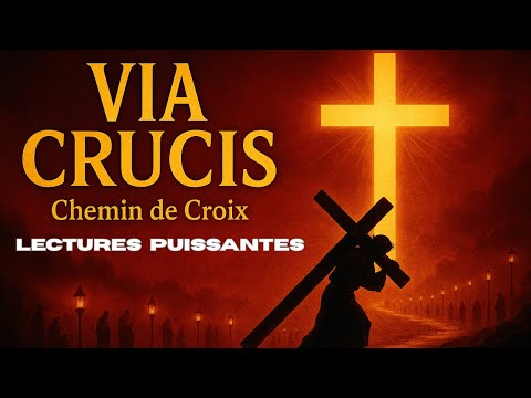 🔥 CHEMIN DE CROIX (Via Crucis) : 14 Stations Illustrées — Marche avec Jésus jusqu’au Golgotha ! 🙏