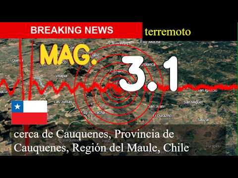 😱🚨 Terremoto Hoy: ¡Justo Ahora! Magnitud 3,1 Cerca De Cauquenes, Provincia De Cauquenes, Región Del