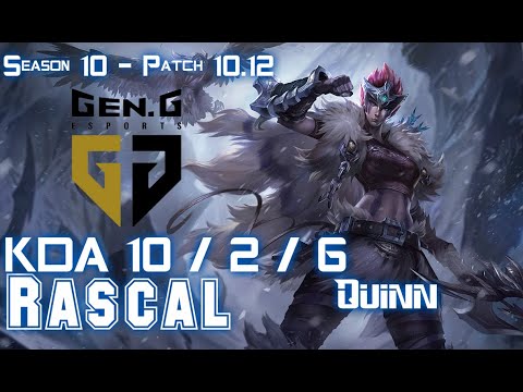 Gen Rascal QUINN vs RENEKTON Top - Patch 10.12 KR Ranked
