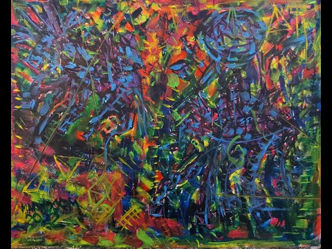PERHAPS ALIENS | ABSTRACT | ACRYLIC | PAINTING | DEMONSTRATION | VIDEO 338