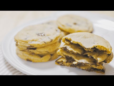 しっとり食感！ソフトチョコチャンククッキーの作り方 | Soft Chewy Chocolate Chunk Cookies recipe