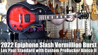Video thumbnail for The Epiphone Slash Vermillion Burst is a cool Les Paul Standard by George V Guitars