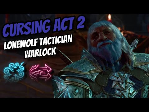 Cursing Act 2 as a LONEWOLF Warlock On TACTICIAN! - Baldur's Gate 3