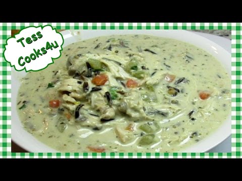 How to Make Creamy Chicken Wild Rice Soup ~ Leftover Chicken Recipe Video