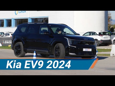 KIA EV9 2024 – Maniobra de esquiva (moose test) y eslalon | km77.com