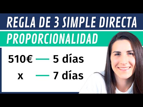 PROBLEMA de Proporcionalidad DIRECTA ✅ REGLA DE TRES Simple Directa