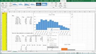 Excel (2016+) - Histogram with equal bin width