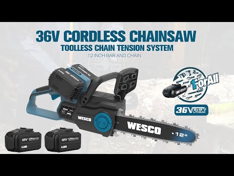 UKWS8303 WESCO 36V Cordless Chainsaw