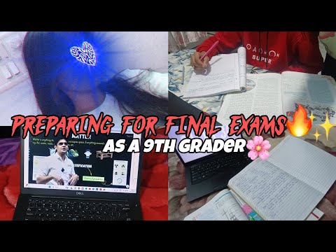 PREPARING FOR FINAL EXAM ✨✅ AS A 9TH GRADER ~