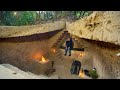 Girl Living Off Grid, Built the Most Amazing Underground Shelter to Stay in the Wild