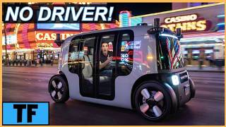 Riding in a Zoox Robotaxi Self Driving Car on the Las Vegas Strip 🤖🚗 | Would You Trust This?