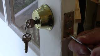 How To Replace A Deadbolt On A Door / Detailed Step By Step Directions