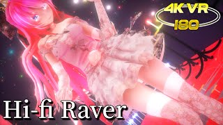 【MMD VR 4K 180】TDA Miku & Luca Hi-fi Raver/Tda式ミクさん・ルカさんがレースドレスで「ハイファイレイヴァー」