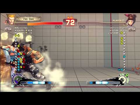 xWAx Vortex (Guile) vs Derrick Legend (Juri)