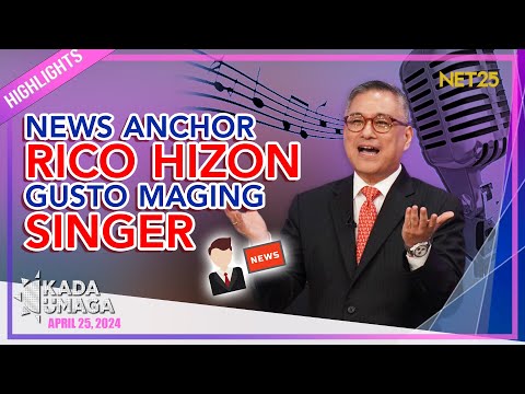 NEWS ANCHOR NA SI RICO HIZON, PINANGARAP MAGING SINGER