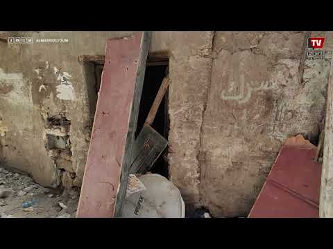 آثار انهيار جزء من عقار بعزبة أبو حشيش في حدائق القبة