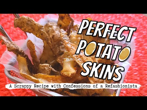 Perfect Potato Skins - a yummy zero waste side dish or snack!