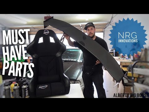 E36 GETS A BIG WING AND SFI COMPETITION SEAT!