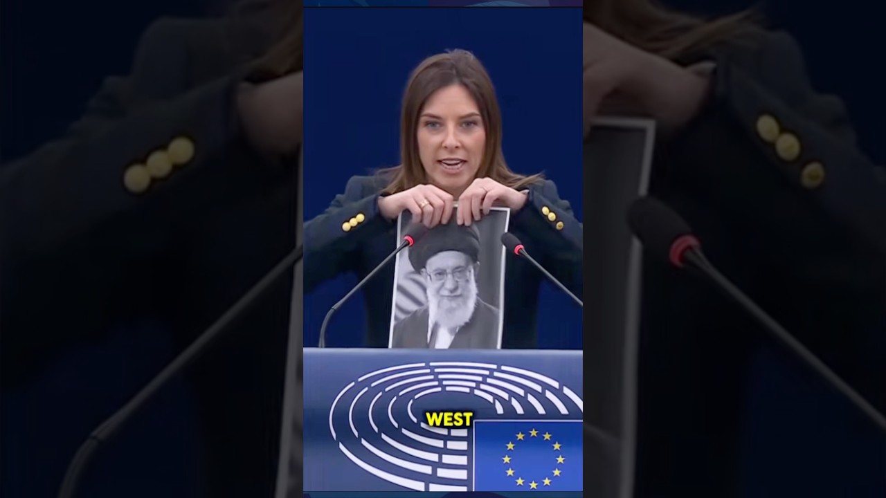 Isabella Tovaglieri tore up Iran’s Supreme Leader ayatollah Khamenei in European Parliament