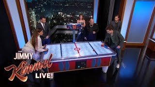 Spider-Man Cast on Tom Holland &amp; Zendaya’s Air Hockey Rivalry