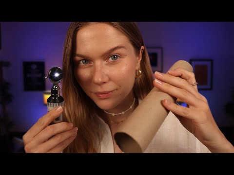 ASMR Ear Cleaning & Hearing Test | Realistic Tools, Soft Spoken Doctor