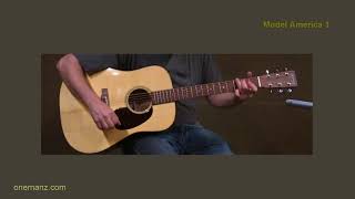Video thumbnail for Martin Model America 1 Review - One Man's Guitar - onemanz.com by onemanzguitar