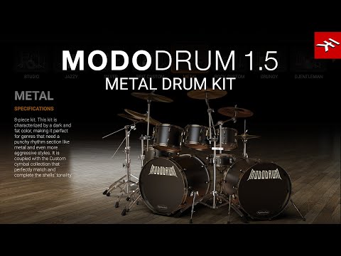 MODO DRUM 1.5 Metal drum kit - get realistic, natural and customizable drum tracks