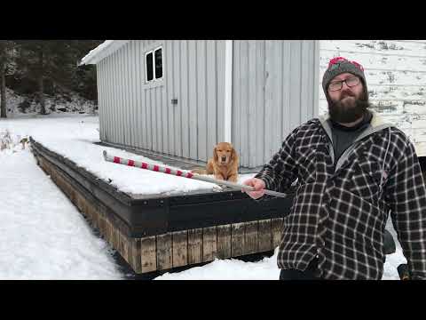 Checking Ice Thickness … DIY Gauge and Cordless Drill