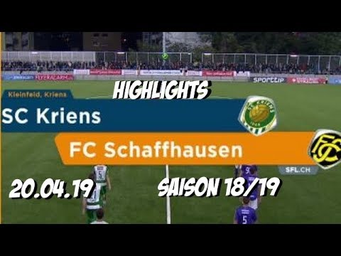Highlights: SC Kriens Vs Fc Schaffhausen (20.04.19)
