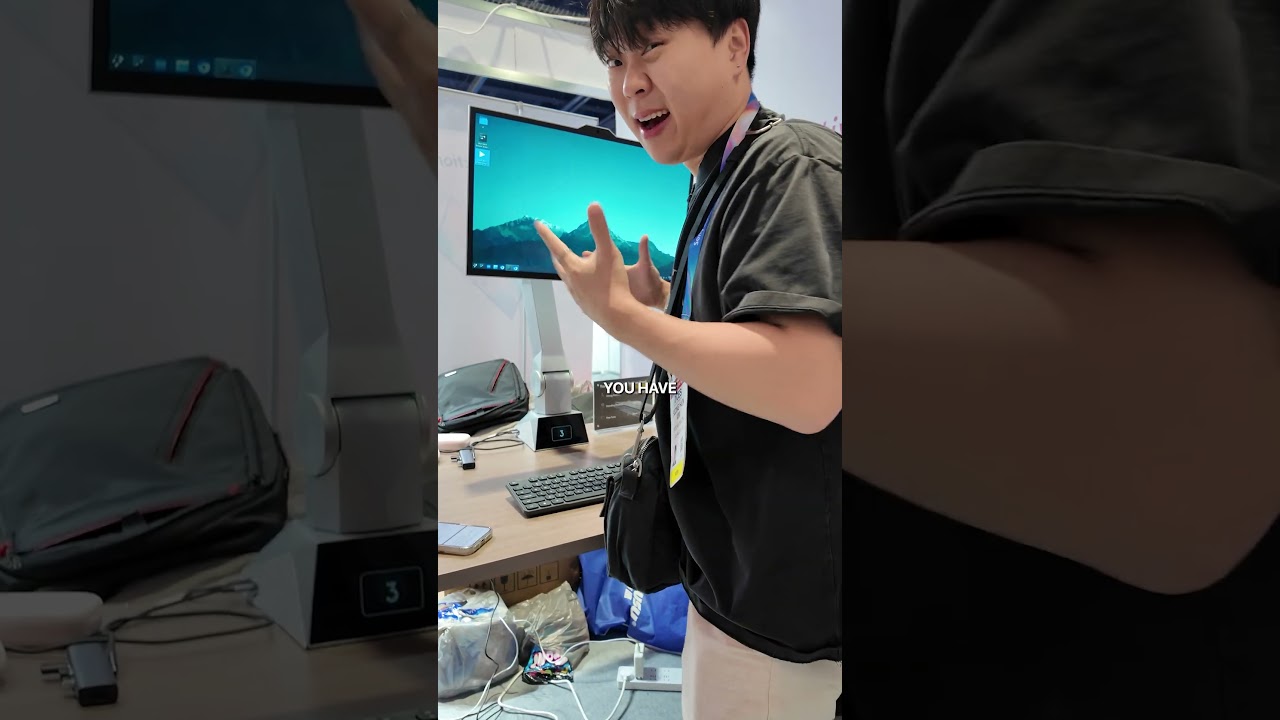 Imagine a monitor that follows you no matter where you're looking! This is the CyboPal 1.