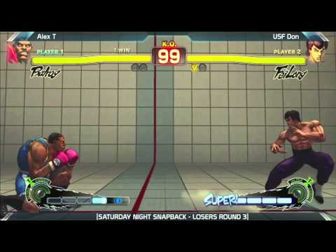 SSF4 Alex T vs USF Don |Saturday Night Snapback 5.5