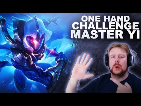 ONE HANDED MASTER YI CHALLENGE Vs PLAT PLAYERS! - League & Chill | League of Legends