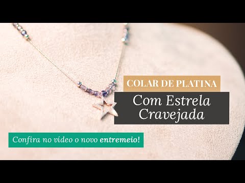 PLATINUM PLATED NECKLACE WITH STUDDED STAR AND IOLITE STONE | Download free pricing spreadsheet