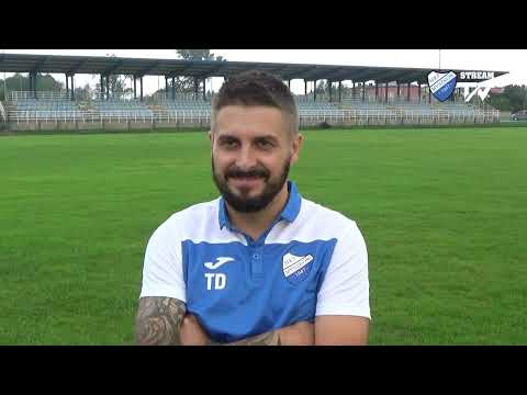 Trener żeńskiej drużyny MKS Myszków Tomasz Dusza przed inauguracją III ligi sezonu 2022/23.