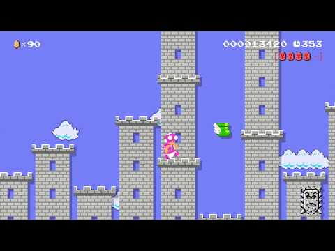 World 7-2 Steal-Toe Towers by 3rd Bunny - Super Mario Maker 2 - No Commentary 1ca
