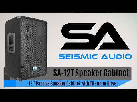 Seismic Audio SA-12T Passive Speaker Cabinet (Official)