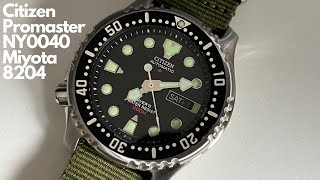 The Brand New And Updated Citizen Promaster NY0040-09E With Watch Movement Miyota 8204 (Unboxing)